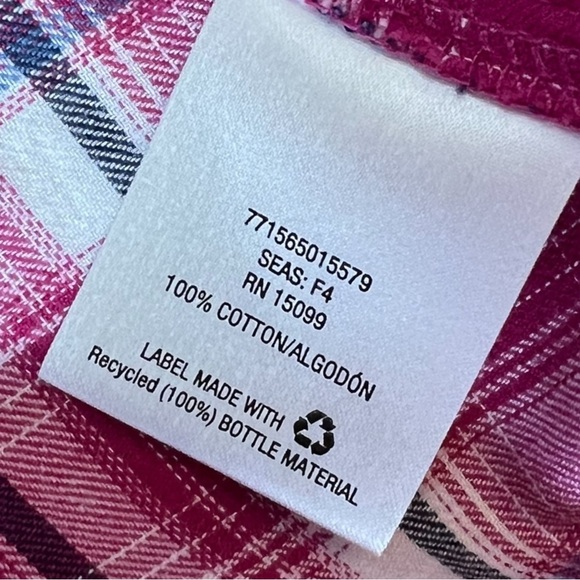 Laura Scott Pink Plaid Flannel Button Down - Picture 10 of 11